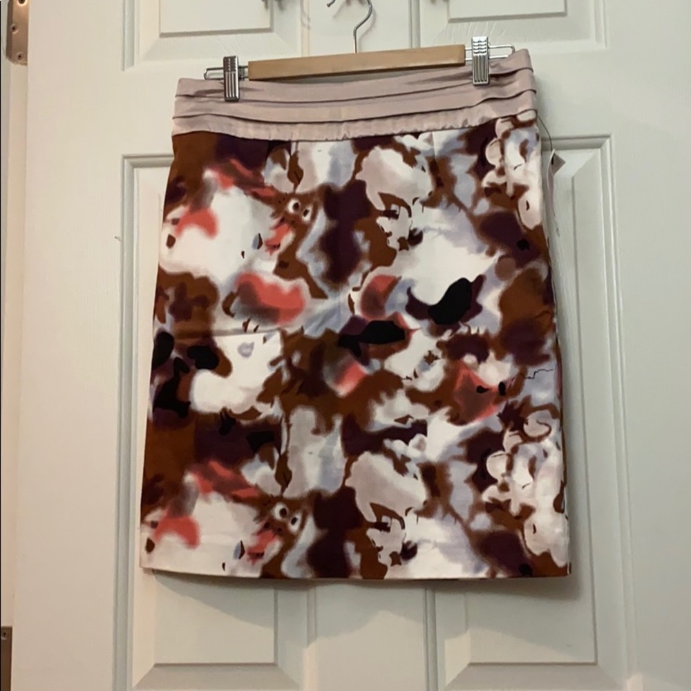 Satin Patterned Skirt
